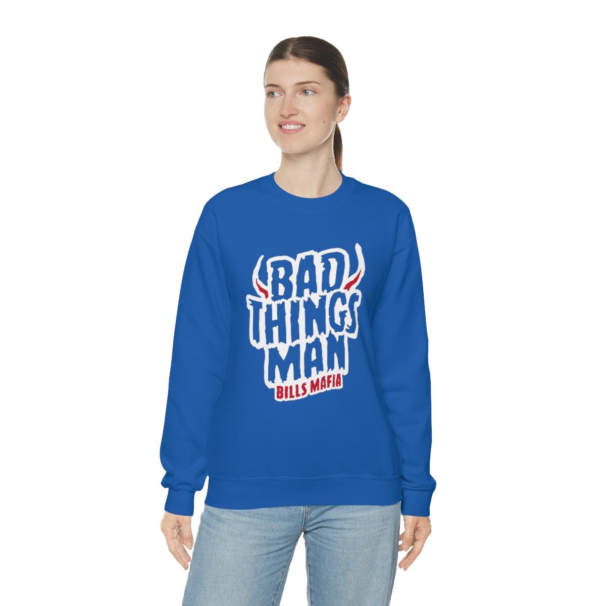 "Bad Things Man" Heavy Blend™ Crewneck Sweatshirt