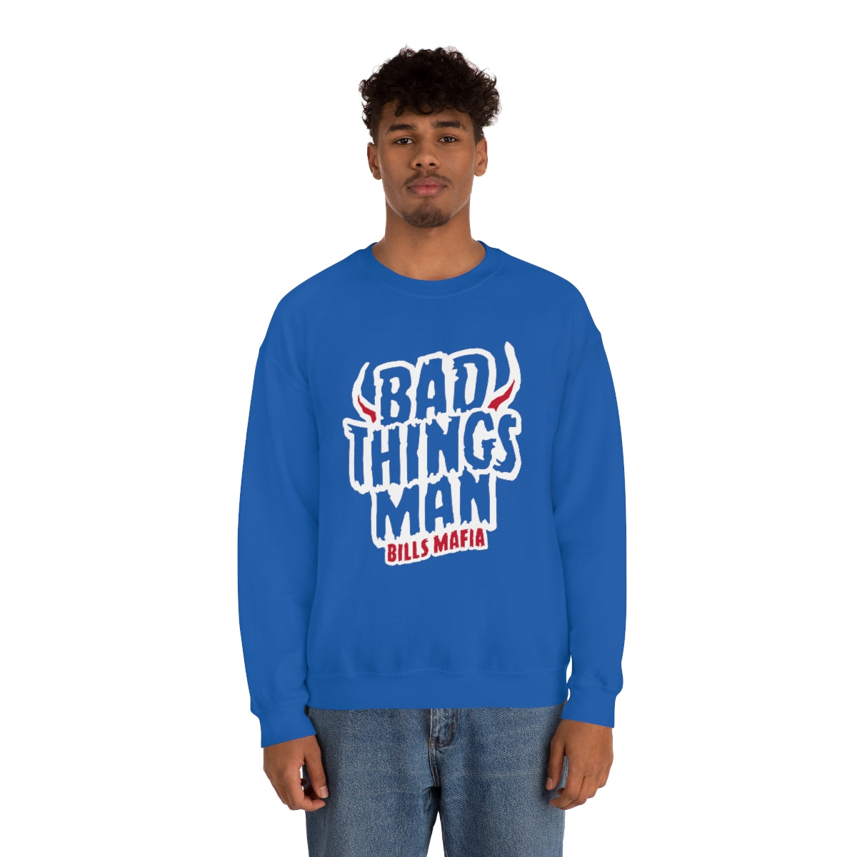 "Bad Things Man" Heavy Blend™ Crewneck Sweatshirt