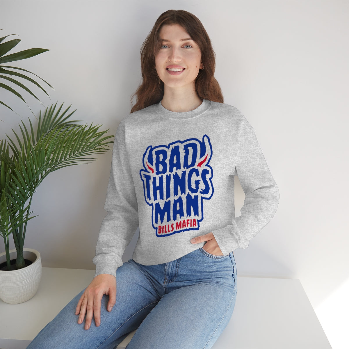 "Bad Thing Man" Heavy Blend™ Crewneck Sweatshirt