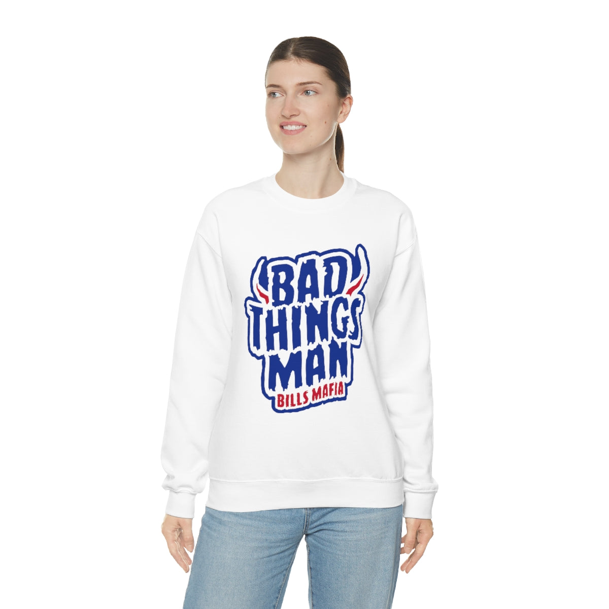 "Bad Thing Man" Heavy Blend™ Crewneck Sweatshirt