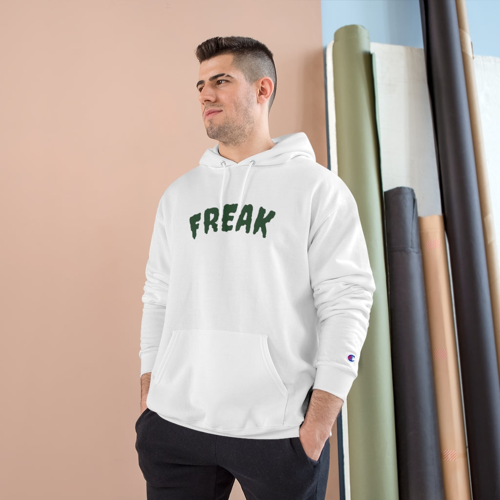 "FREAK" Milwaukee Bucks Champion® Hoodie features Champion’s Double Dry® technology - keeping you warm and toasty. It is a medium-weight two-ply fleece hoodie in a regular fit with a spacious pocket. The hoodie has the iconic "C" logo on the left sleeve, supreme comfort | goattalksports.com