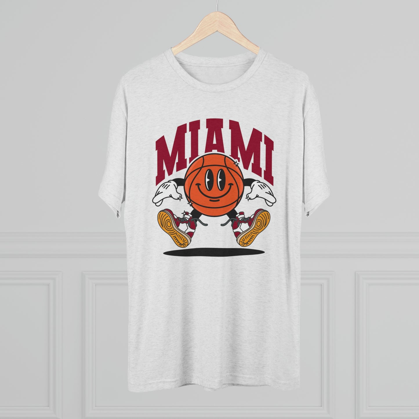 Miami Basketball Tri-Blend Tee