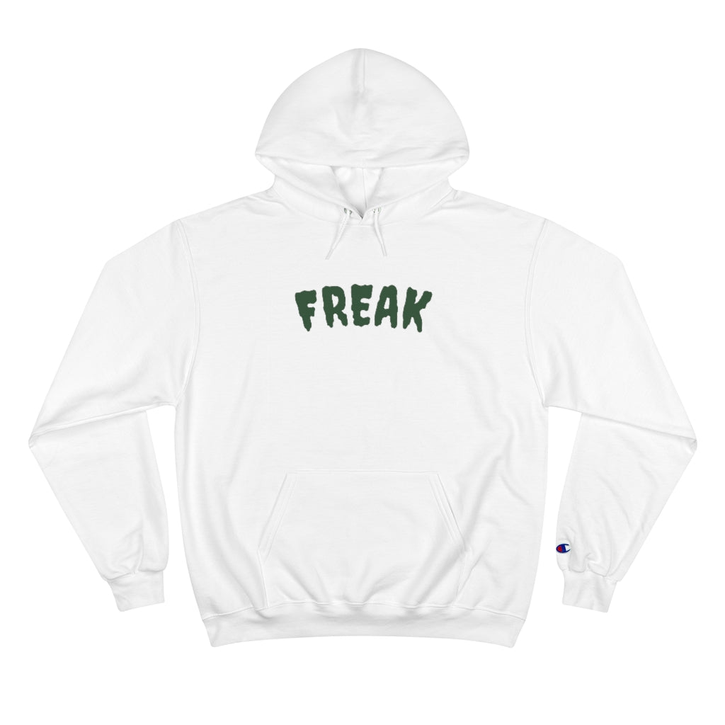 "FREAK" Milwaukee Bucks Champion® Hoodie features Champion’s Double Dry® technology - keeping you warm and toasty. It is a medium-weight two-ply fleece hoodie in a regular fit with a spacious pocket. The hoodie has the iconic "C" logo on the left sleeve, supreme comfort | goattalksports.com
