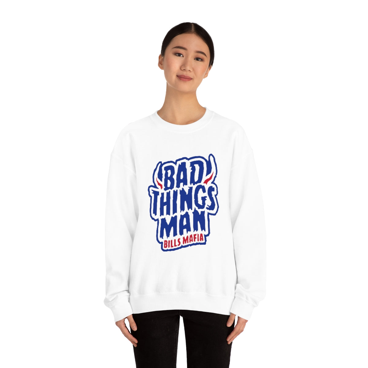 "Bad Thing Man" Heavy Blend™ Crewneck Sweatshirt