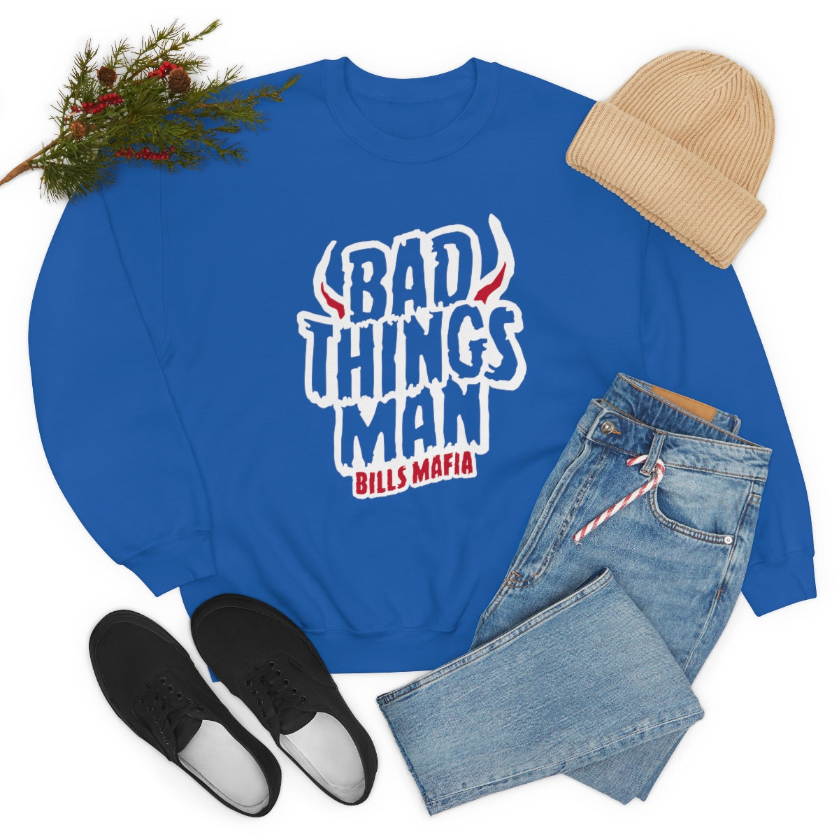 "Bad Things Man" Heavy Blend™ Crewneck Sweatshirt