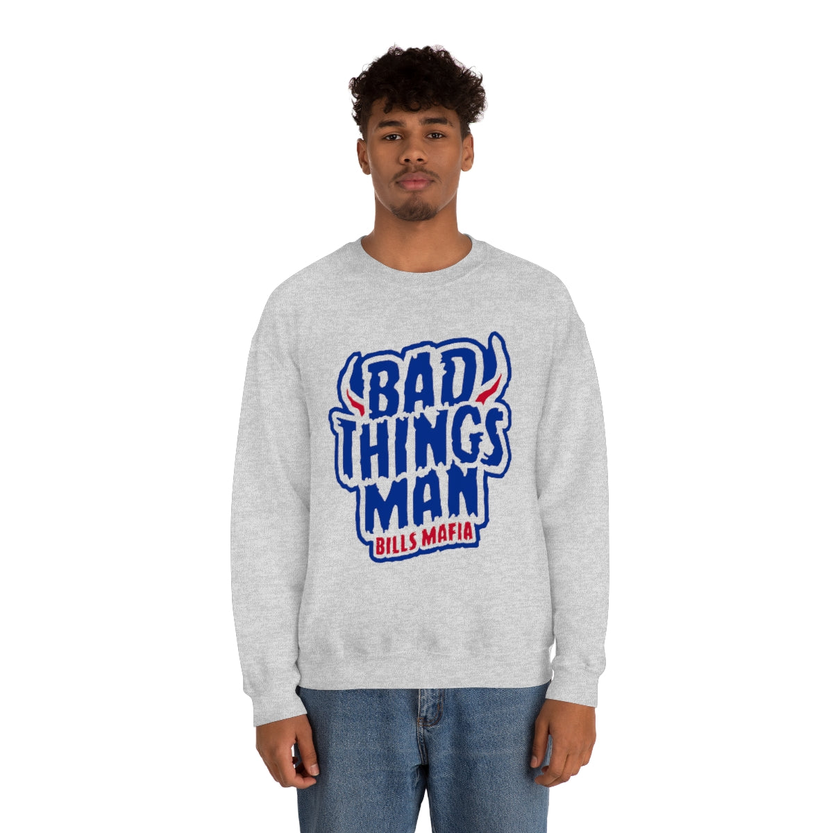 "Bad Thing Man" Heavy Blend™ Crewneck Sweatshirt
