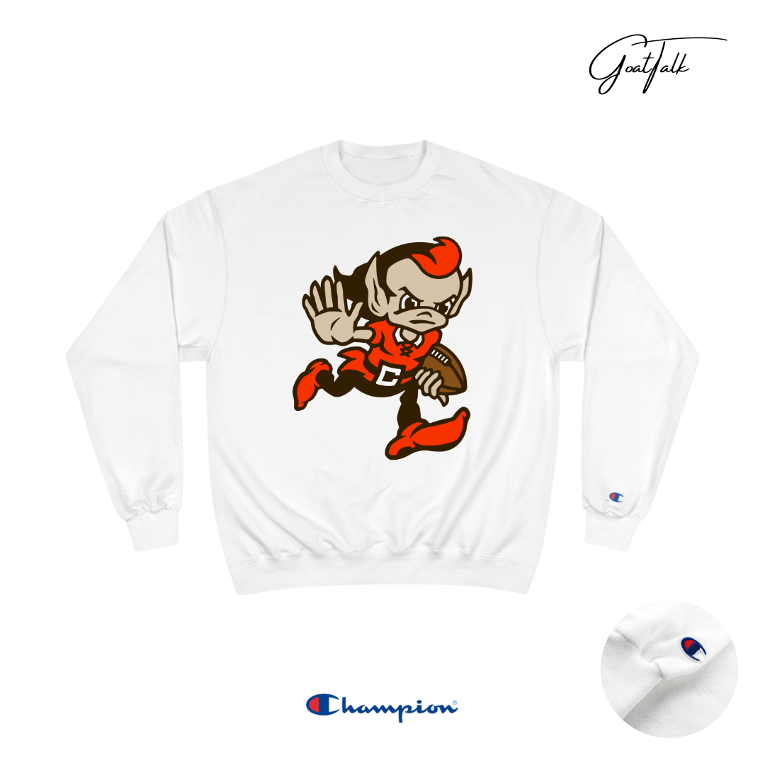 Printify Brownie The Elf Sweatshirt | Goat Talk Sports White / M