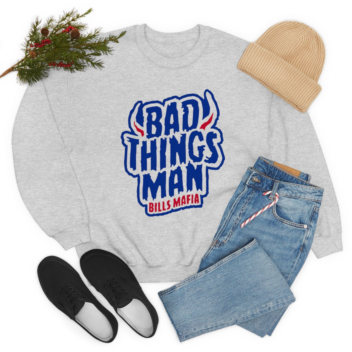 "Bad Thing Man" Heavy Blend™ Crewneck Sweatshirt