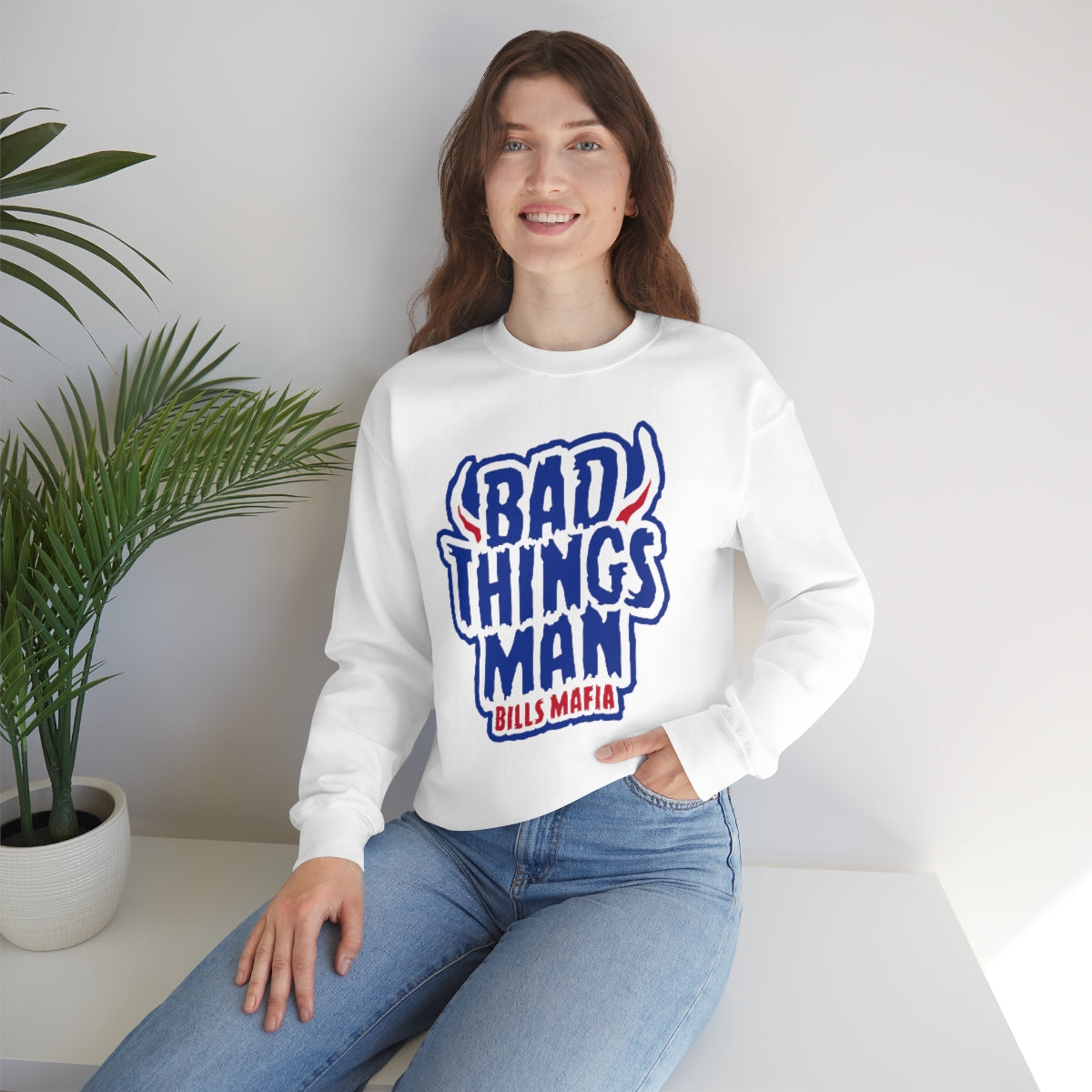 "Bad Thing Man" Heavy Blend™ Crewneck Sweatshirt