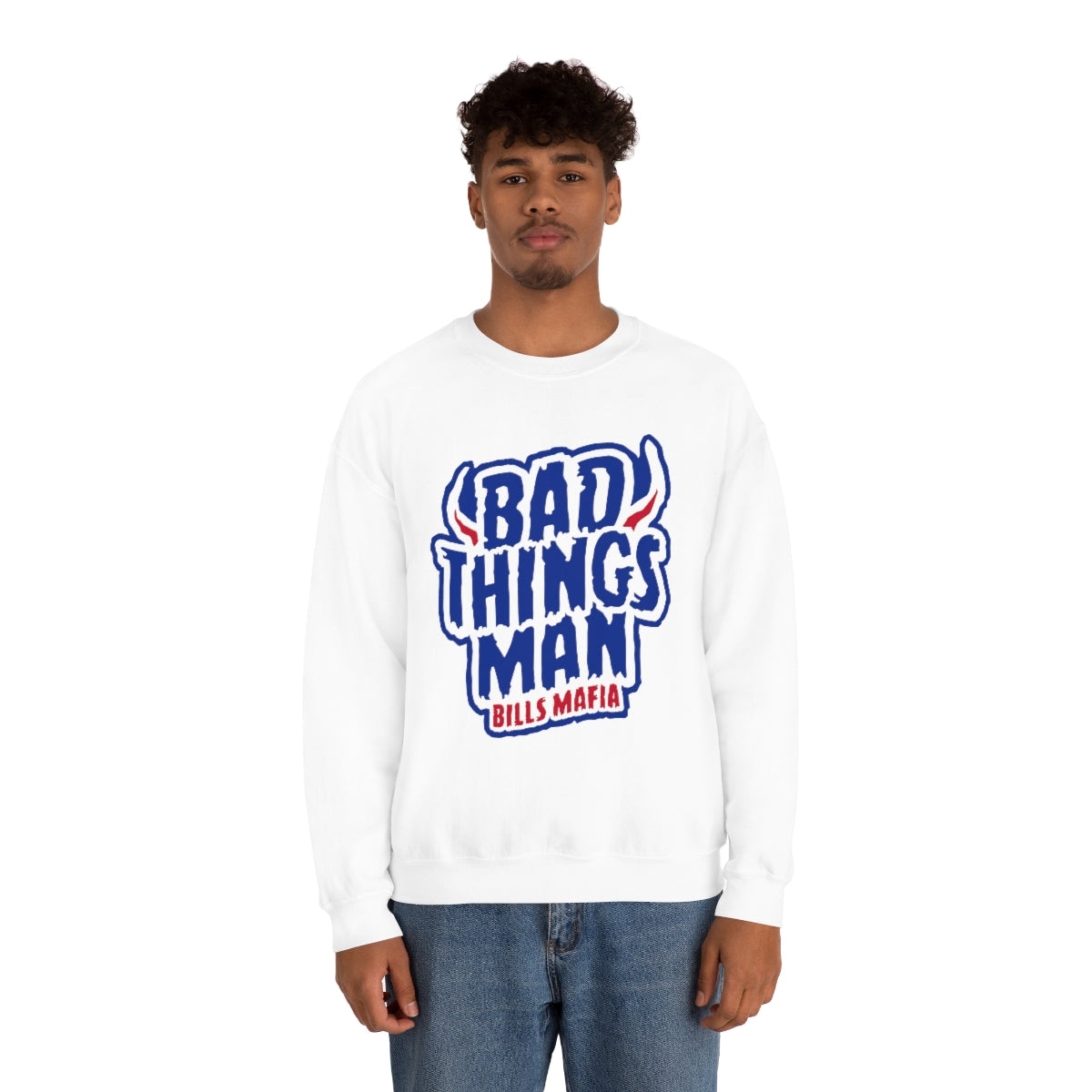 "Bad Thing Man" Heavy Blend™ Crewneck Sweatshirt