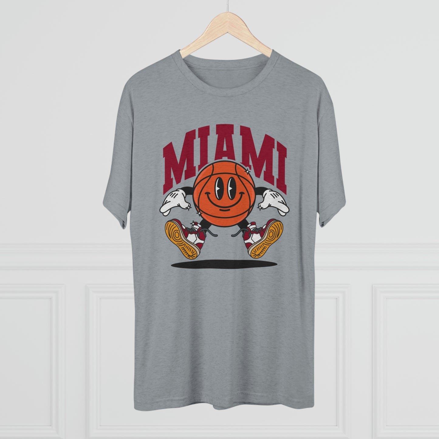 Miami Basketball Tri-Blend Tee