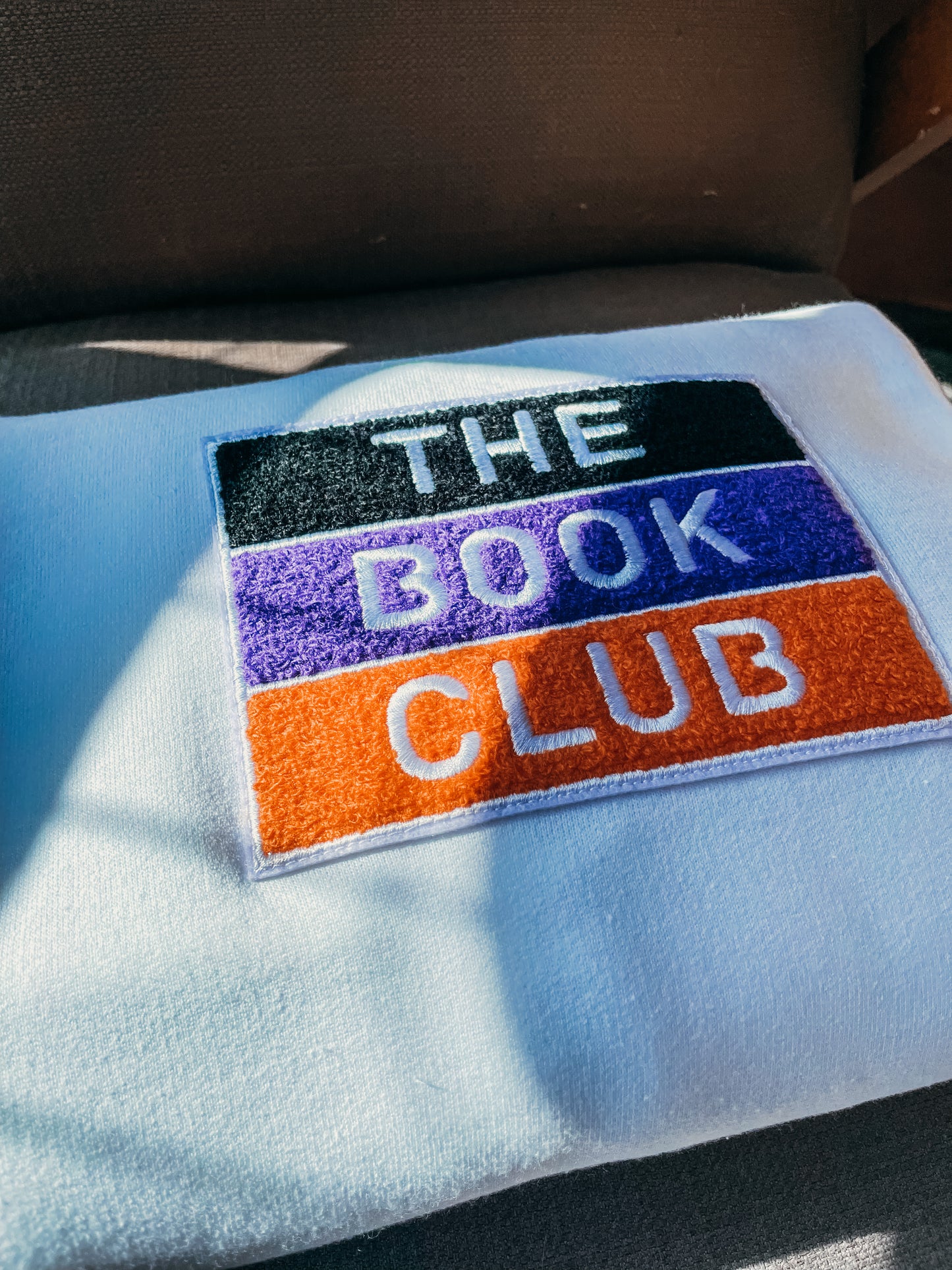 BOOK CLUB Chenille Patch Champion® Sweater