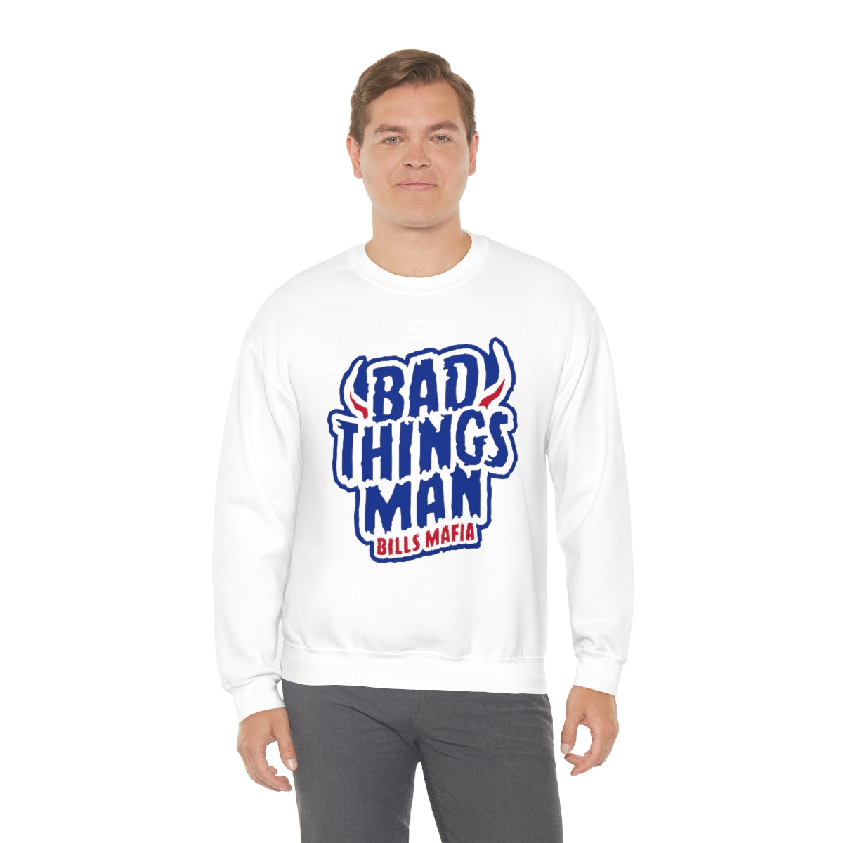 "Bad Thing Man" Heavy Blend™ Crewneck Sweatshirt
