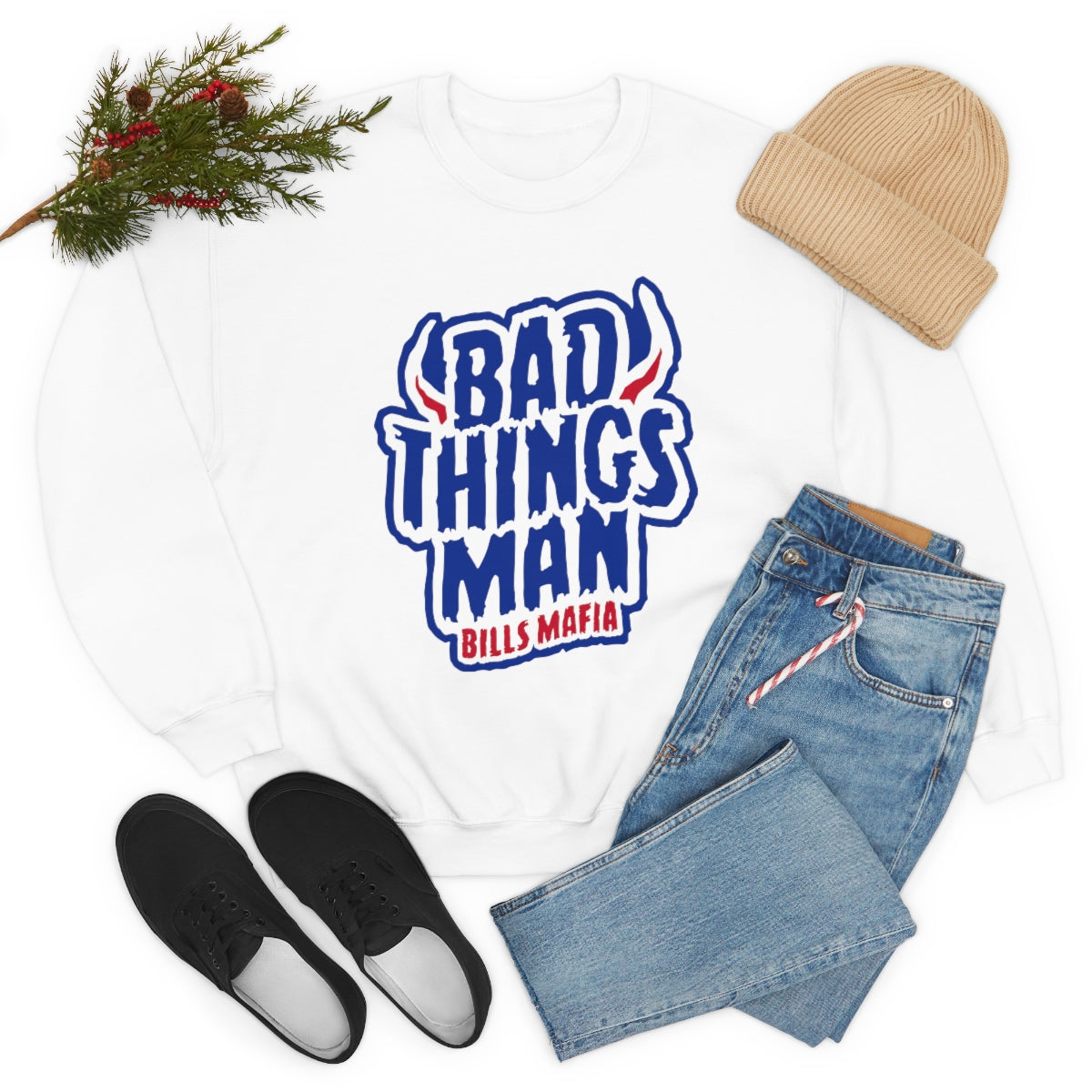"Bad Thing Man" Heavy Blend™ Crewneck Sweatshirt