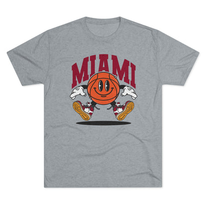 Miami Basketball Tri-Blend Tee