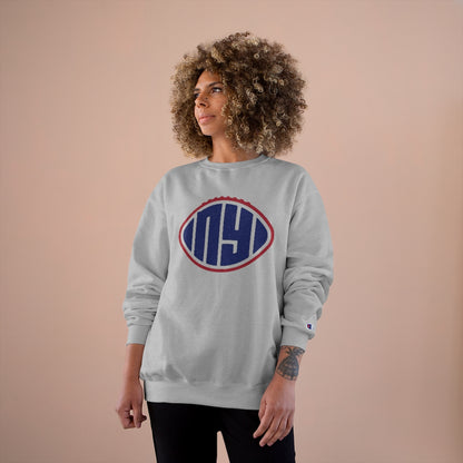 Printify NY Champion Sweatshirt Light Steel / XL