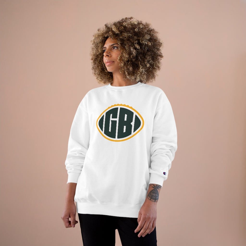 Printify Green Bay Champion Sweatshirt White / M